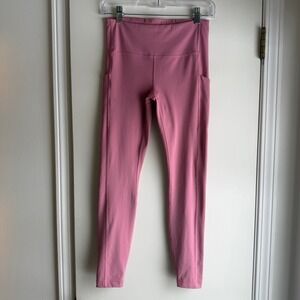 Athleta Ultimate Stash Pocket Tight Leggings Pink Size S